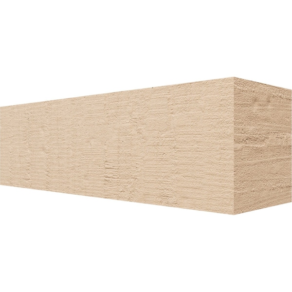 Ekena Millwork 6in. W x 6in. H x 20in. L Block Woodgrain TimberThane Rafter Tail, Primed Tan RFTUR06X06X20BLKRCPR - main